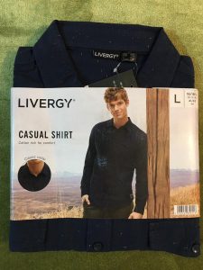پیراهن مردانه نخی برند Livergy آلمان